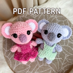 Koalas Lilly and Leo crochet pattern