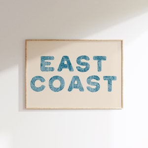 East Coast Seashell Print: Coastal Cowgirl Wall Art (Digital Print)