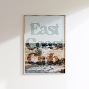 East Coast Club Print: Coastal Cowgirl Wall Art (Digital Print)