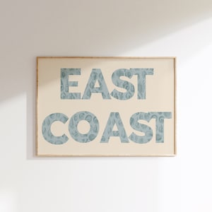 East Coast Seashell Print: Coastal Cowgirl Wall Art (Digital Print)