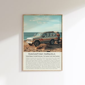 Overland Print Nature Wall Art Newspaper Print Granola Girl Decor Trendy Digital Art Newspaper Poster Land Cruiser Poster Camping Gifts