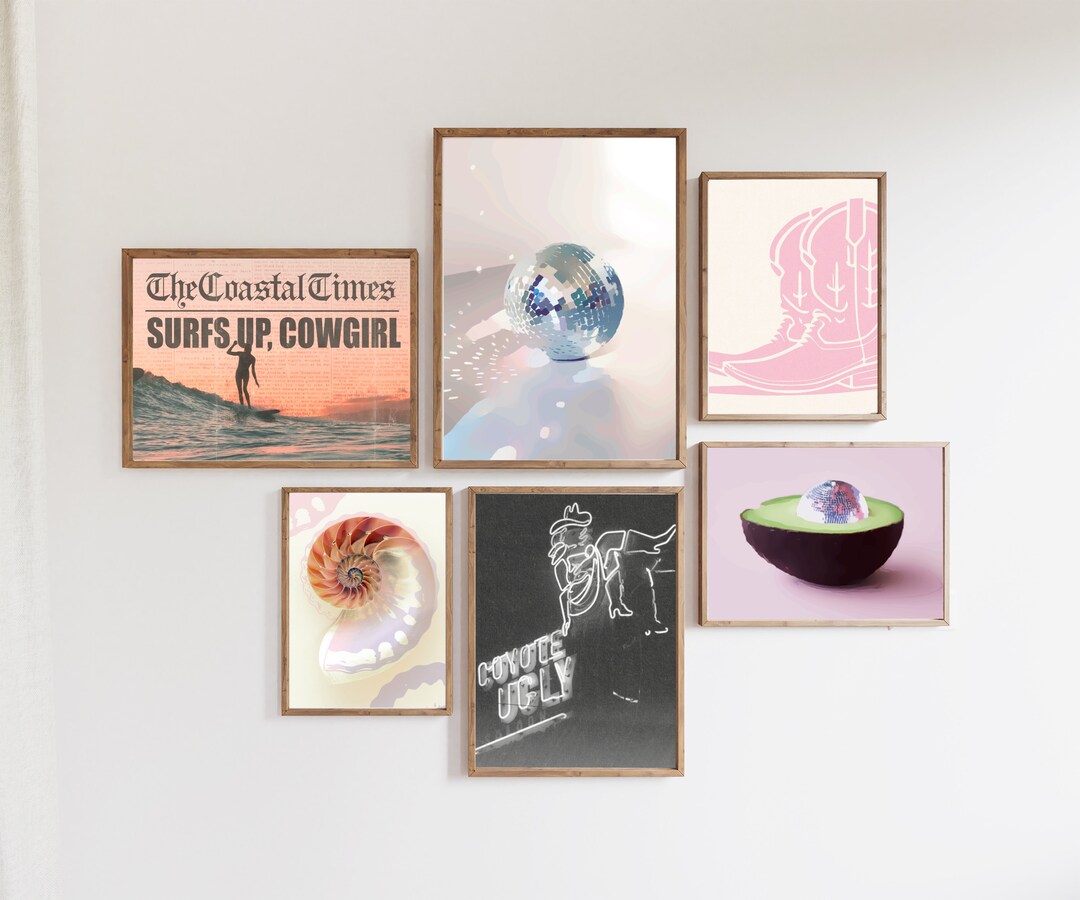 Coastal Cowgirl Gallery Wall Art Print Set (digital Print) - Etsy