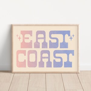 East Coast Print: Coastal Cowgirl Wall Art (Digital Print)