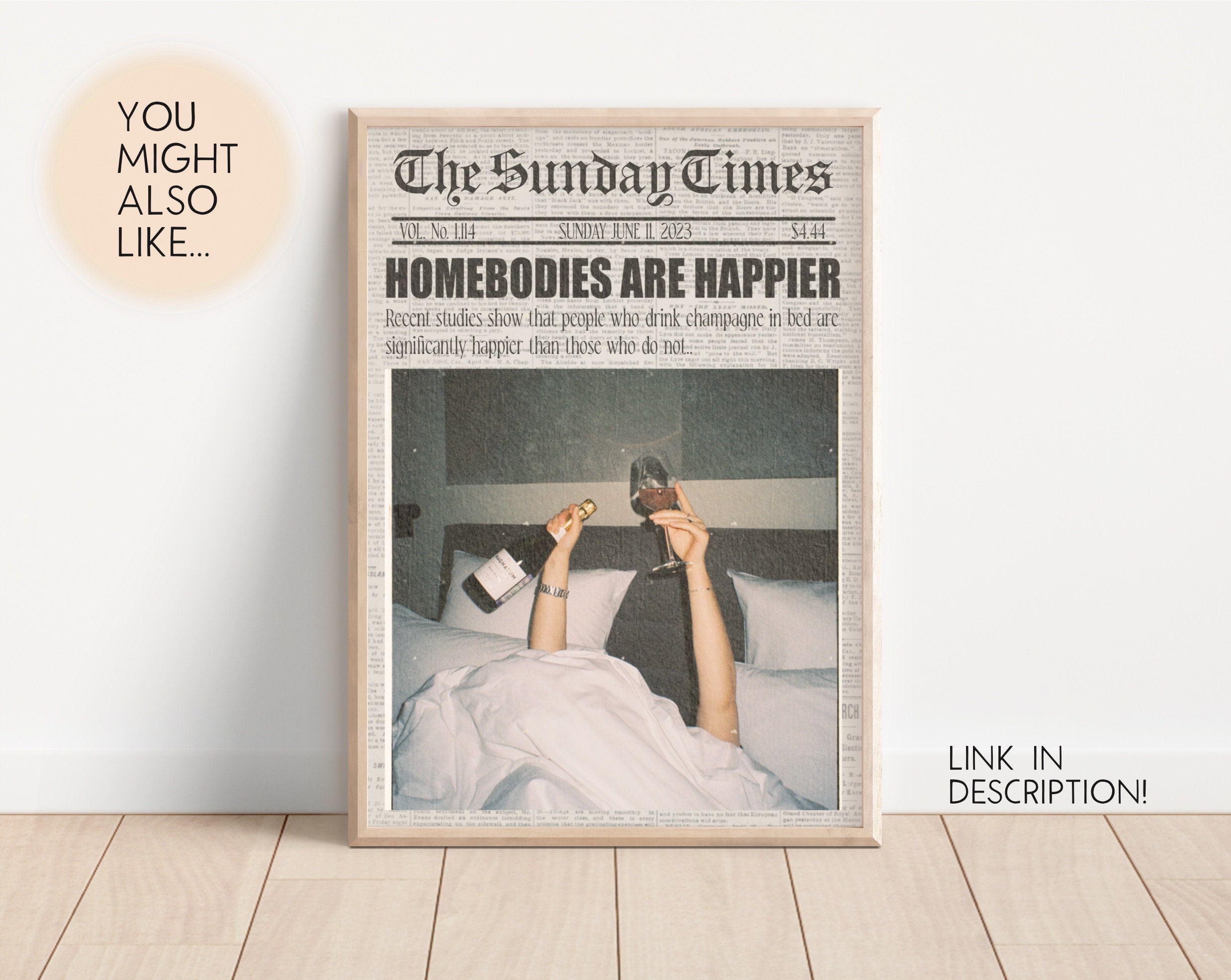 Vintage Land Cruiser Newspaper Print: Camping Wall Art (digital