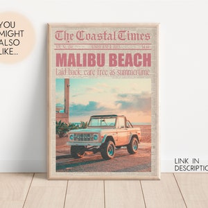 Homebody Digital Print Newspaper Print This Must Be The Place Print Printable Art Preppy Wall Art Cocktail Poster Retro Newspaper Poster image 9