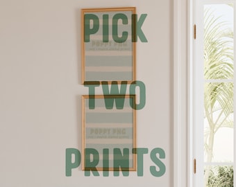Coastal Wall Art Prints Set: Beach Photography, Newspaper, Magazine (Digital Download)
