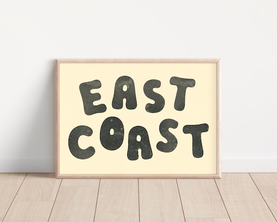 East Coast Print: Coastal Cowgirl Black and White Wall Art (Digital Print)