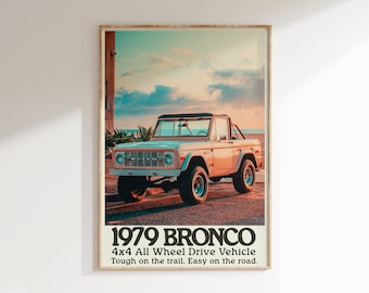 Overland Print Nature Wall Art Newspaper Print Granola Girl Decor Trendy Digital Art Newspaper Poster Vintage Bronco Poster Camping Gifts