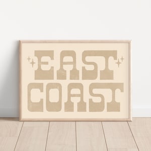 East Coast Print: Coastal Cowgirl Wall Art (Digital Print)