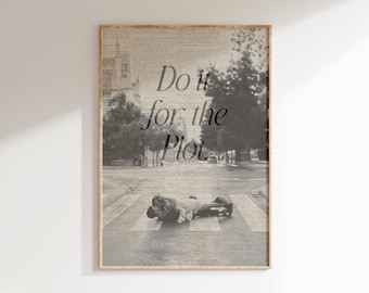 Good For The Plot Print Polaroid Cocktail Print Bar Cart Art Dorm Room Decor Trendy Wall Art College Apartment Living Room Aesthetic Y2k