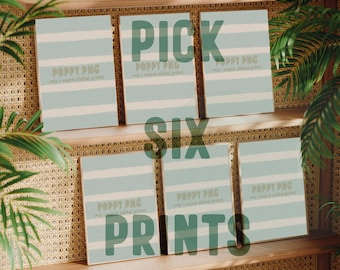 Coastal Wall Art Prints Set: Mix & Match Decor (Digital Download)
