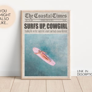 Homebody Digital Print Newspaper Print This Must Be The Place Print Printable Art Preppy Wall Art Cocktail Poster Retro Newspaper Poster image 7