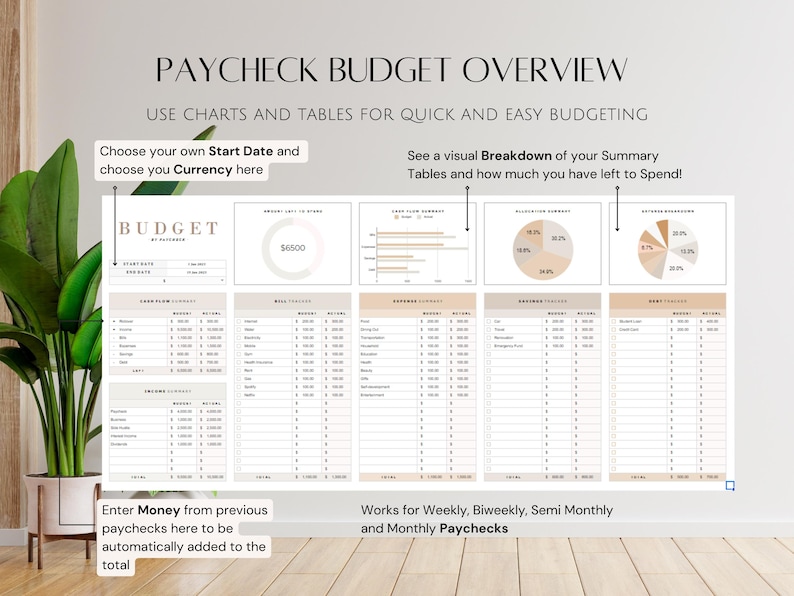 May include: A printable budget planner with charts and tables to help you track your income and expenses. The planner includes a section for entering your income, a section for entering your expenses, and a section for tracking your progress. The planner is designed to help you stay on top of your finances and reach your financial goals.