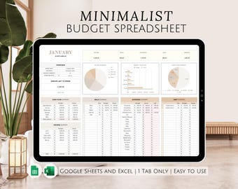 Excel Monthly Savings and Expenses Budget Spreadsheet, Weekly Income Bills Debt Tracker for Personal Financial Organizer Biweekly Template