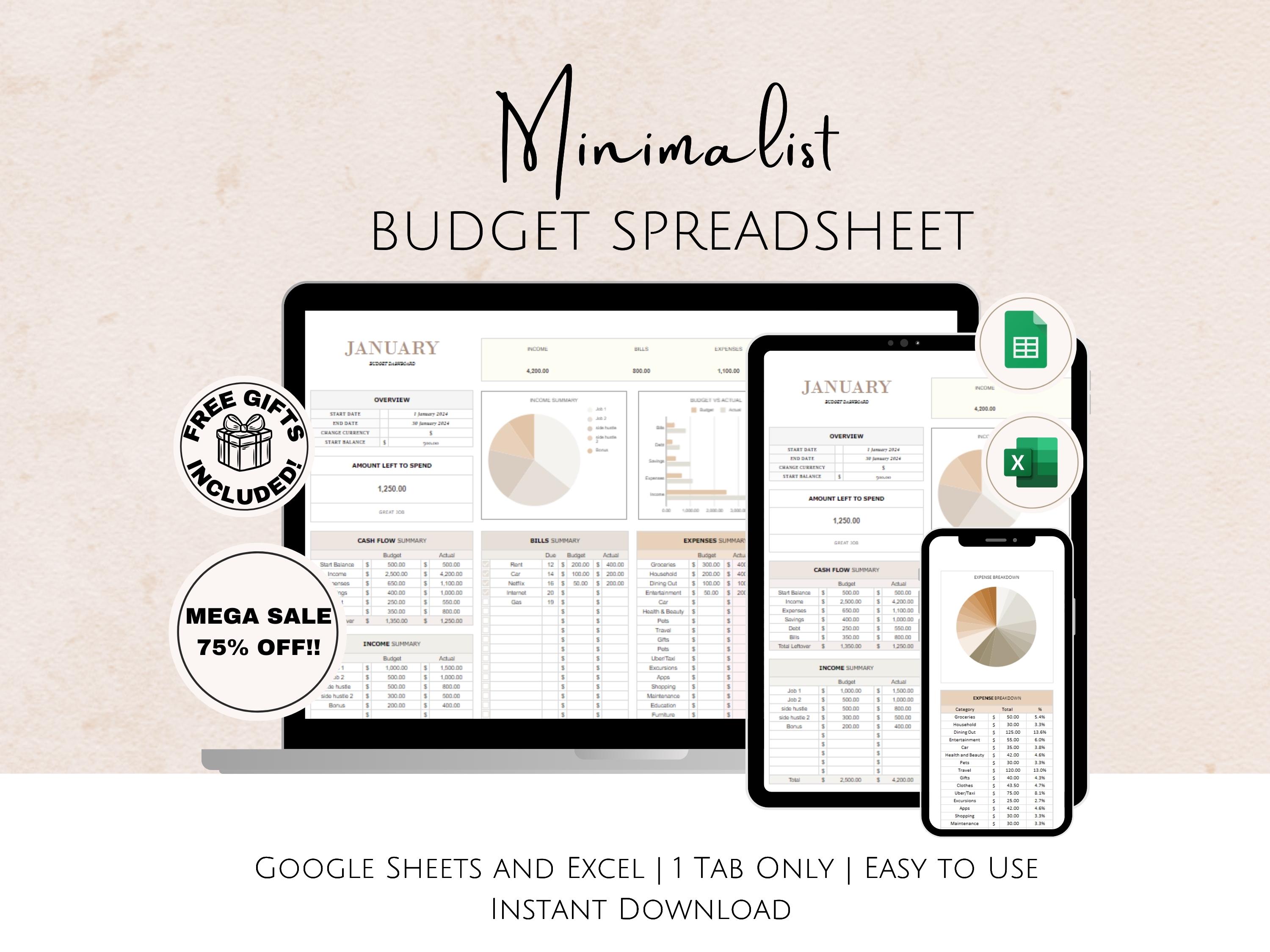 That Budget Babe 12 Month Undated Budget Planner With 116 Pages