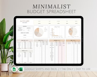 Excel Monthly Savings and Expenses Budget Spreadsheet, Weekly Income Bills Debt Tracker for Personal Financial Organizer Biweekly Template
