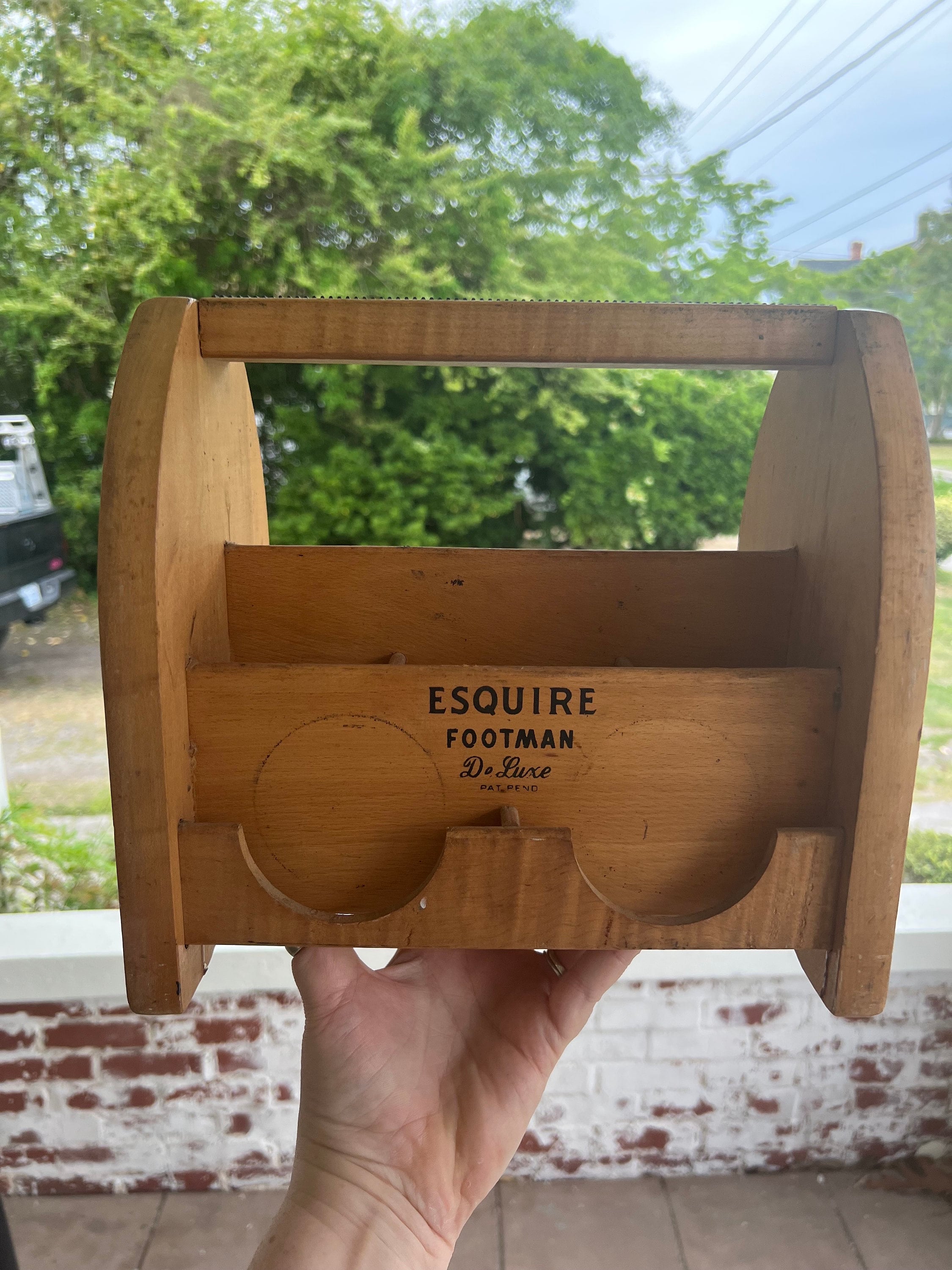 Esquire footman shoe shine best sale box