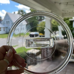 7 1/2” Round PYREX Clear Glass Casserole Dish Replacement Lid with Handle