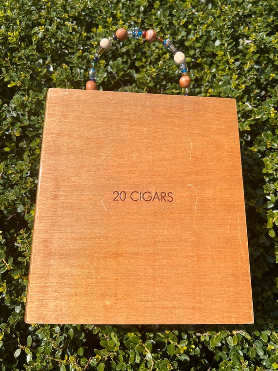 Zina Mouton Cadet VTG Cigar Box Purse Handmade On… - image 4