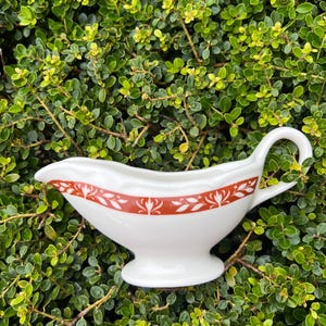 VTG Homer Laughlin Mid Century Best China Brown Pattern Gravy Boat or Creamer
