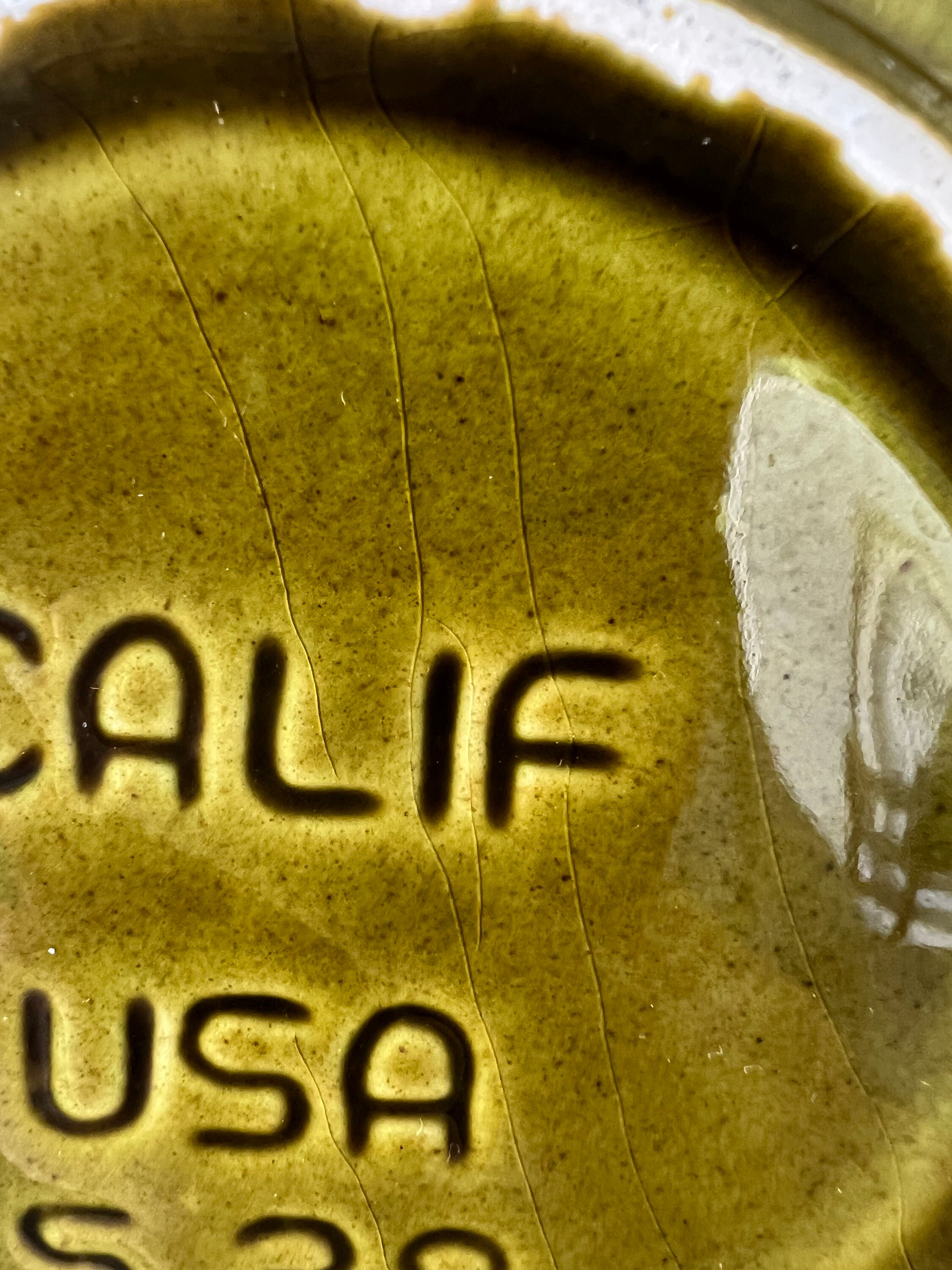 Vintage California Pottery Deviled Egg Plate 1970s Avocado Etsy