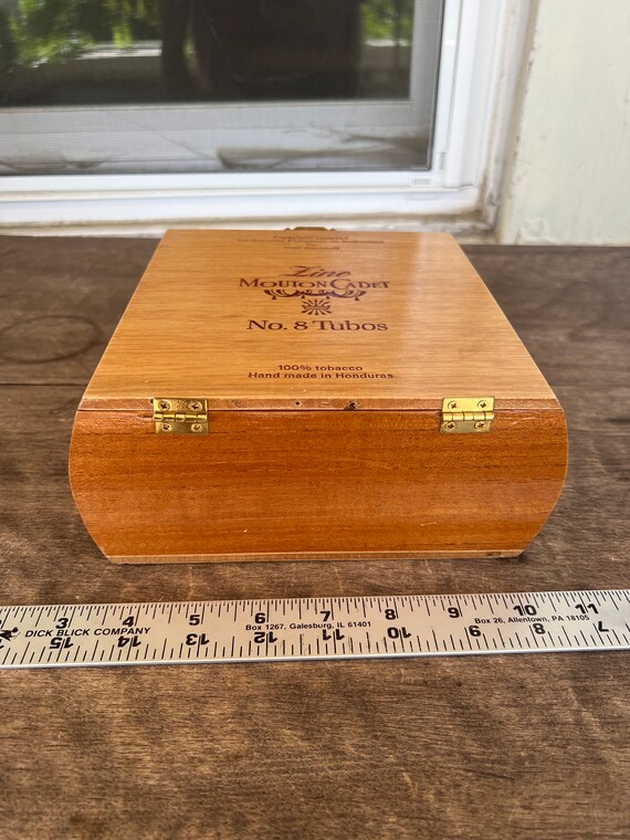 Zina Mouton Cadet VTG Cigar Box Purse Handmade On… - image 7