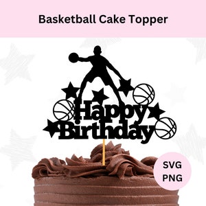 Svg de décoration de gâteau de basket-ball | Téléchargement numérique | Svg de basket-ball | Svg de décoration de gâteau | Basket-ball png