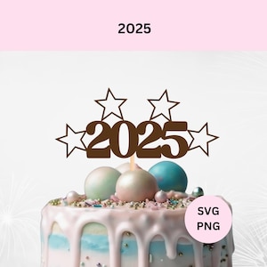 Fichier de coupe svg 2025 | Nouvel An 2025 | Bonne année svg | SVG 2025 | Téléchargement numérique | fichier coupé svg |  fichier de découpe pour cricut | Bienvenue 2025