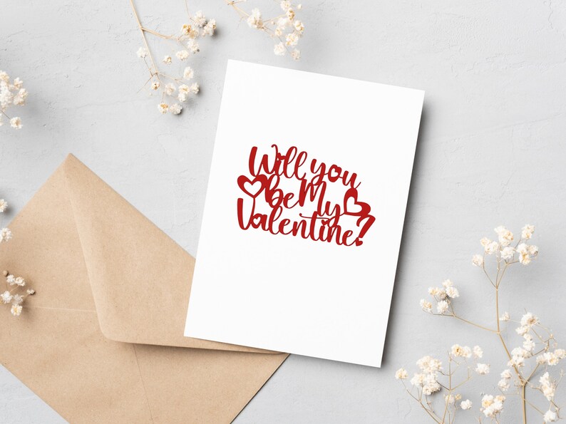 Will You Be My Valentine Svg Digital Download Valentine Cut File ...