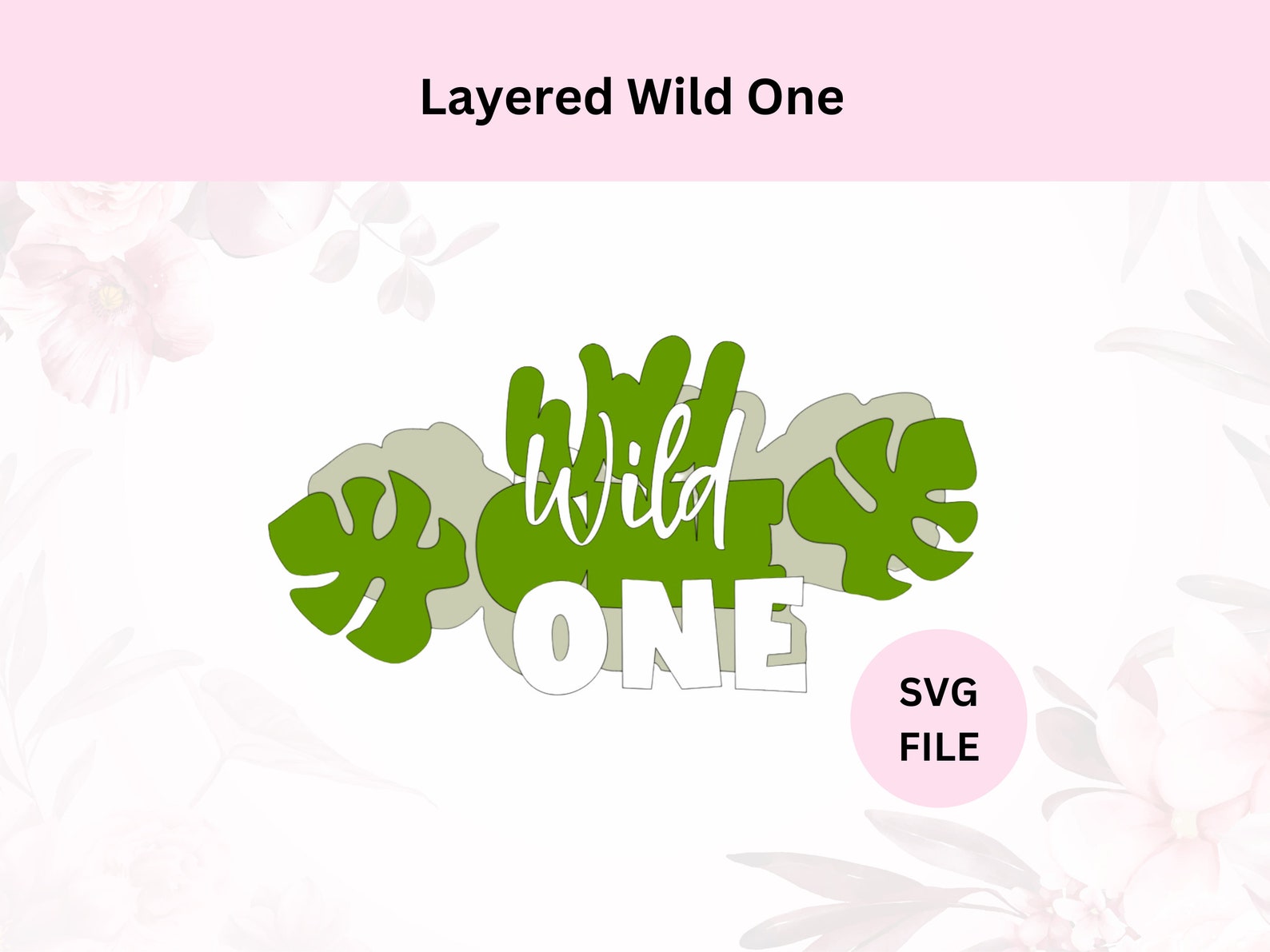 Layered Wild One Svg | Digital Download | Wild One Cake Topper | 1st ...