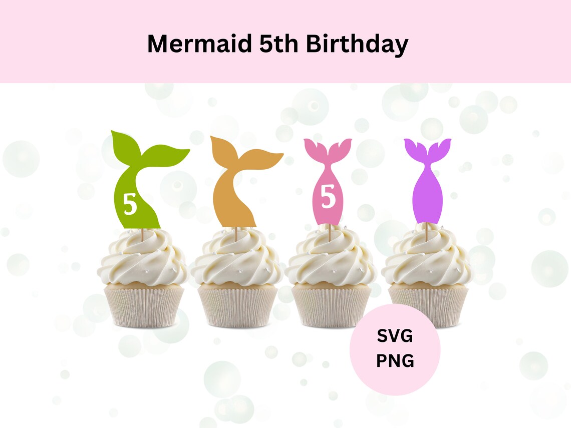 Mermaid Tail Cake Topper Svg | Mermaid Svg | Digital Download | Mermaid ...