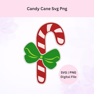 Candy Cane Svg | Digital Download | Layered Candy Cane | Christmas Candy Cane | Candy Cane Clipart | Digital Cut File