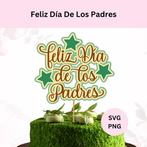 Feliz Dia de los Padres Svg | Svg de décoration de gâteau en couches | Téléchargement numérique | Joyeuse fête des pères Svg | Fichier de coupe Svg pour Cricut | Fête des pères