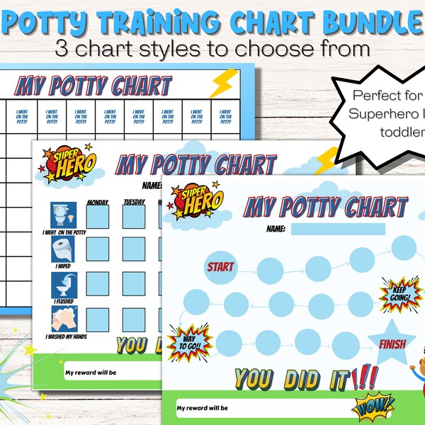 Superhero Potty - Etsy