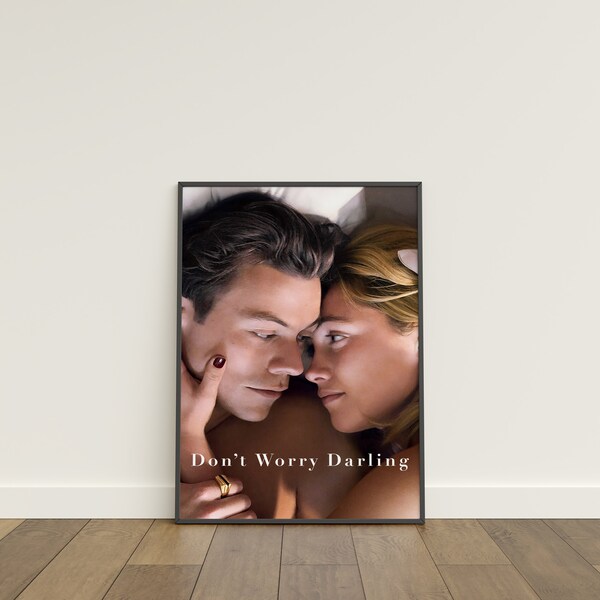 Dont worry darling movie poster etsy