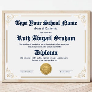 Blank Medical Diploma