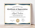 Editable Certificate Of Appreciation Template, Printable Appreciation Certificate, Appreciation Gift Certificate Canva Template