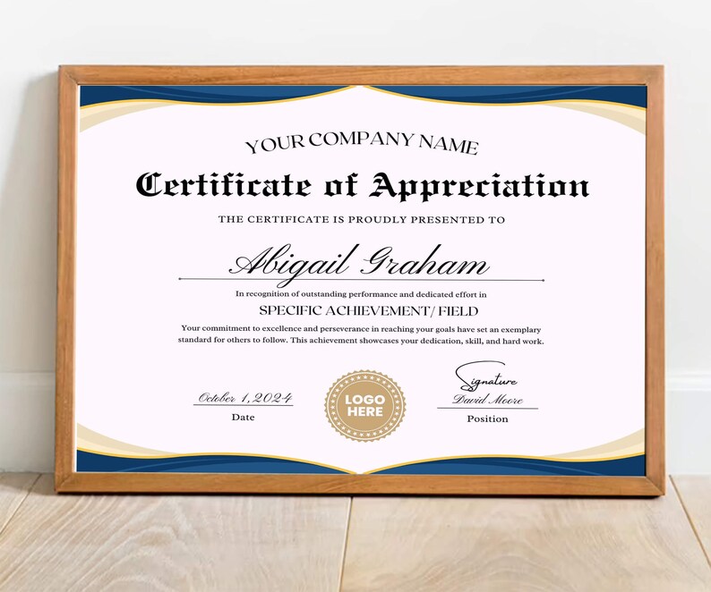 Event Organizer Certificate - Recognize Contributions to Successful Events
