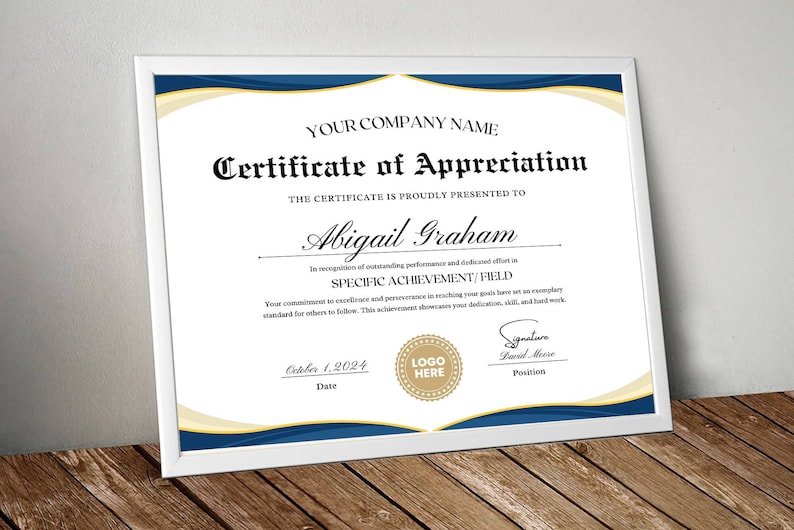 Volunteer Appreciation Certificate - Elegant Design for Gratitude