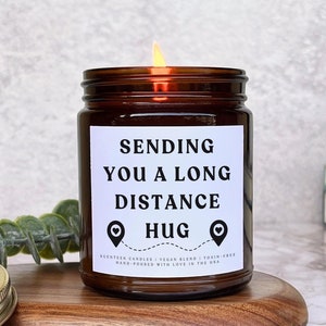 Sending You a Long-Distance Hug, I Miss You Gifts, Long Distance Relationship Gift For Boyfriend, Best Friend Gifts, Birthday Candle Gifts