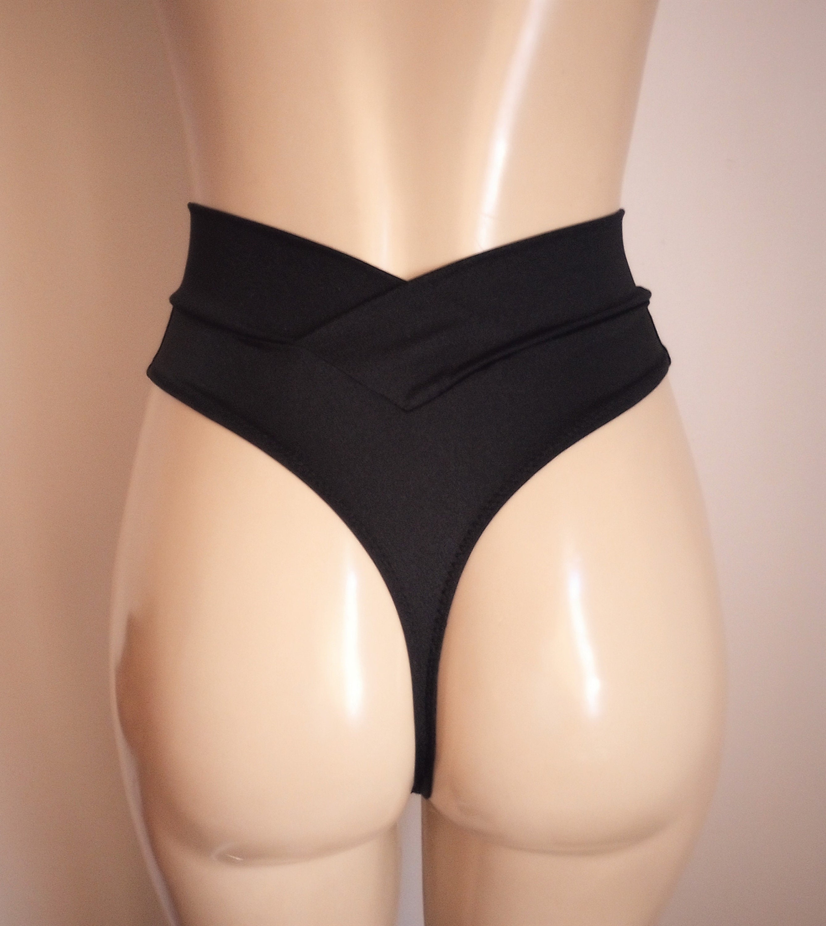 High rise thong bikini bottoms deals