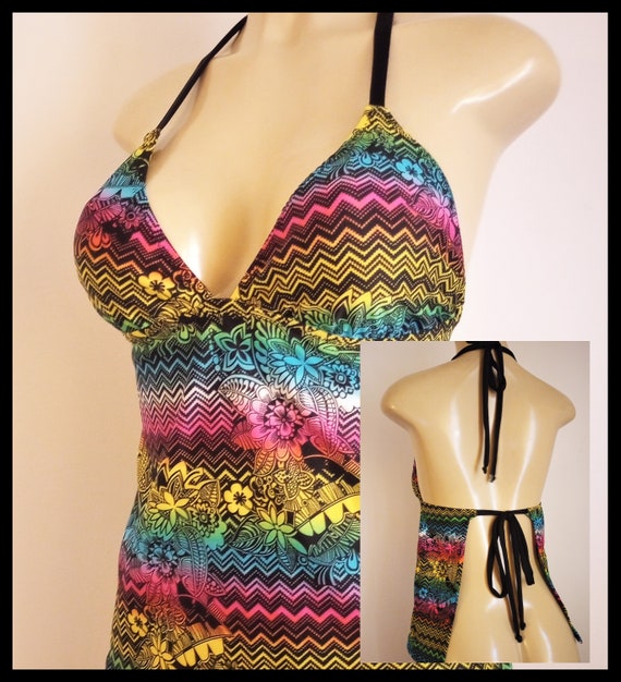 Tie-Back Tankini Top