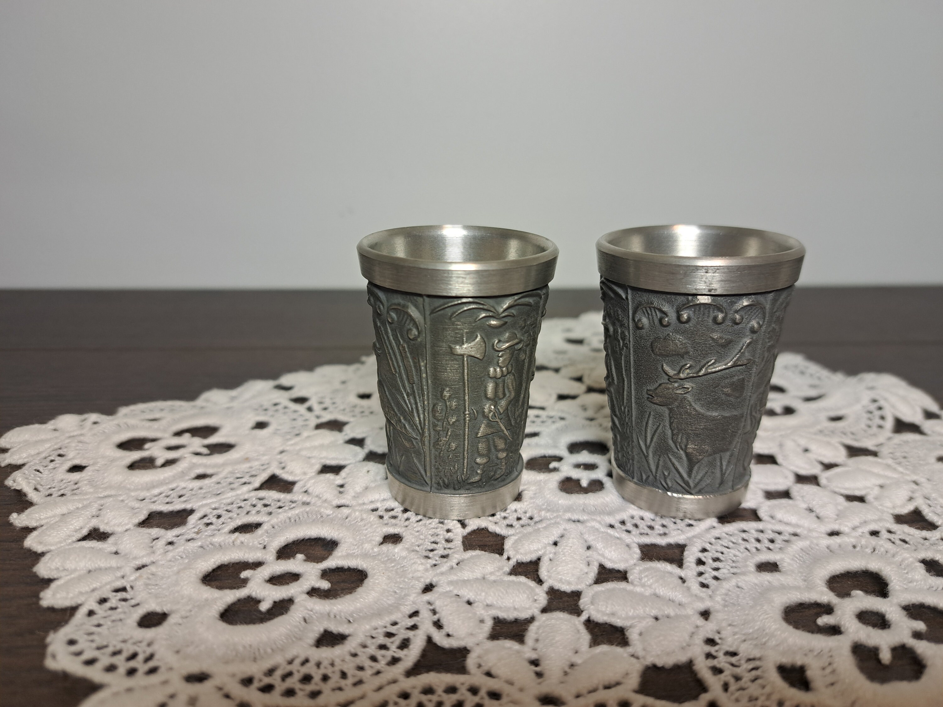 Vintage Pewter Shot Glass Etsy Canada