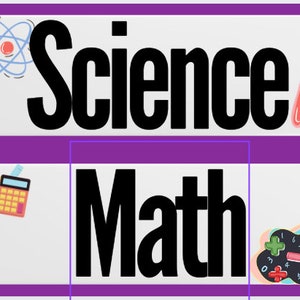 School Subject labels