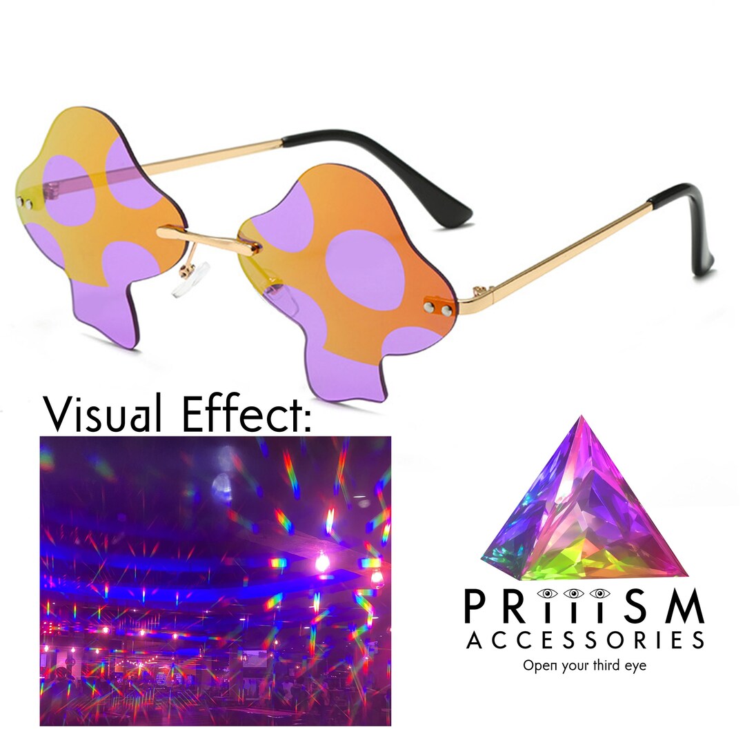 Rainbow Light Diffraction Glasses by Priiism Accessories Etsy