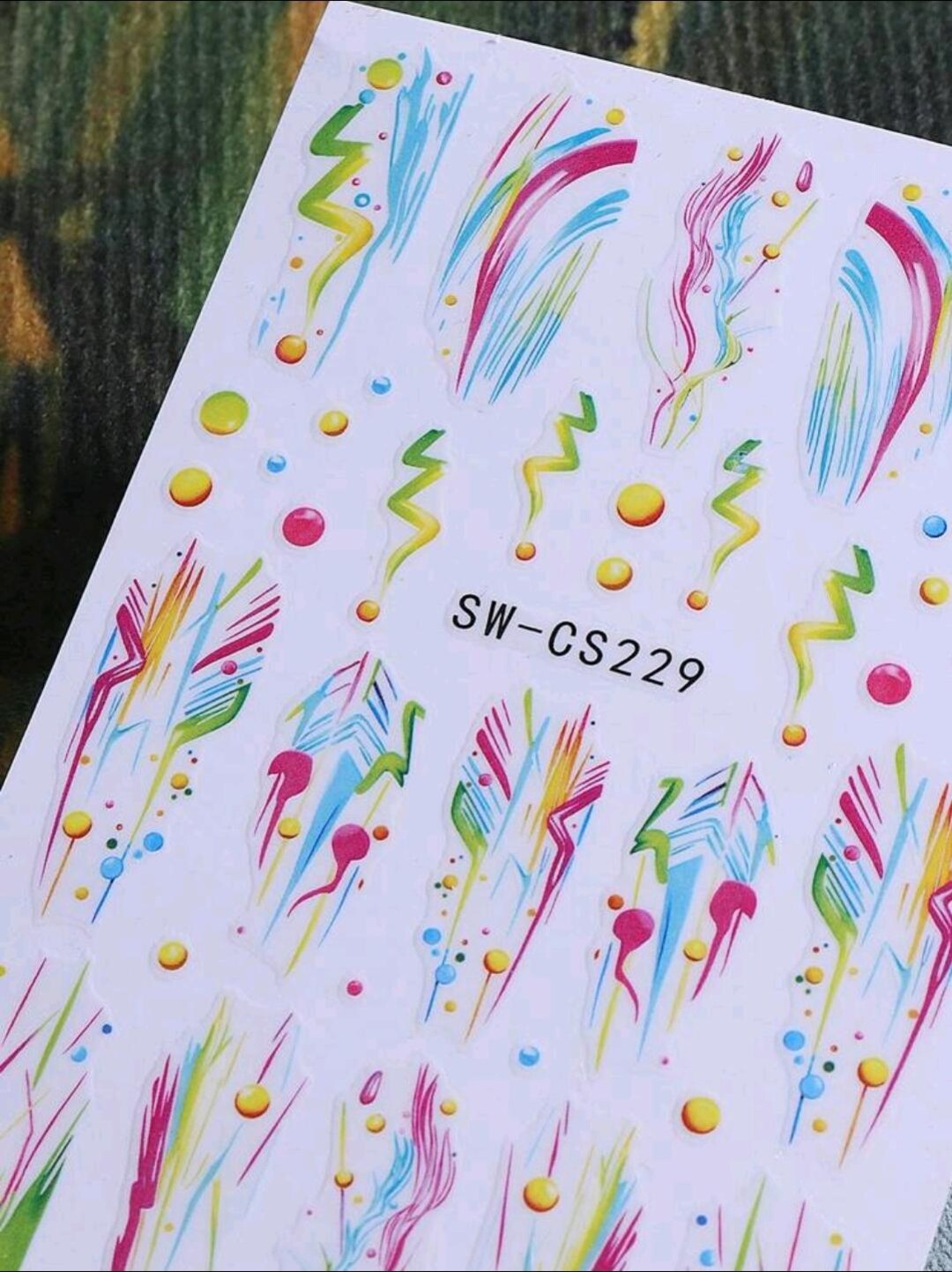 Neon Paint Splash Nail Art Stickers, Self Adhesive - Etsy