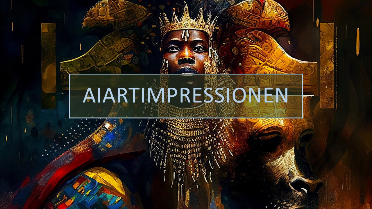 Ai-art Oil Painting Africa King King Digital Art, AI Art, Algorithmic ...
