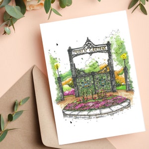 Jardins publics d’Halifax, Nouvelle-Écosse, Urban Sketch, Art Print, Downtown Sketcher, Wynand van Niekerk