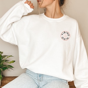 Skelett Mental Hälsa Crewneck Sweatshirt, Tänk Om Allt Löser Upp Hjärnsuicideprevention, Alternativa Klädsel, Gåva till Terapeut bild 6