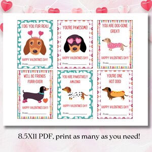 Dachshund Valentine, Dog Valentine Card, Dog Valentines Card, Classroom ...